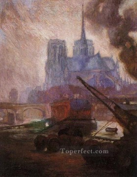 ノートルダム・ド・パリ 1909 ディエゴ・リベラ Oil Paintings